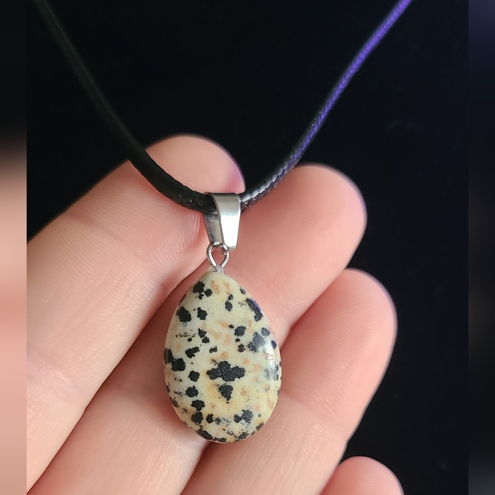 Dalmatian Jasper Pendant Necklace